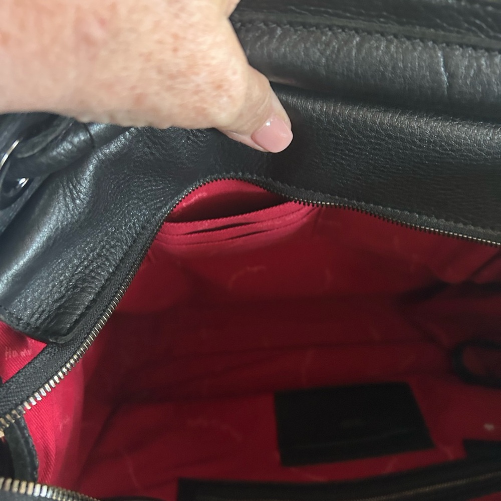 Hammitt❤️❤️Beautiful Black Hammitt  Leather  tote stunning shape. - Picture 8 of 11